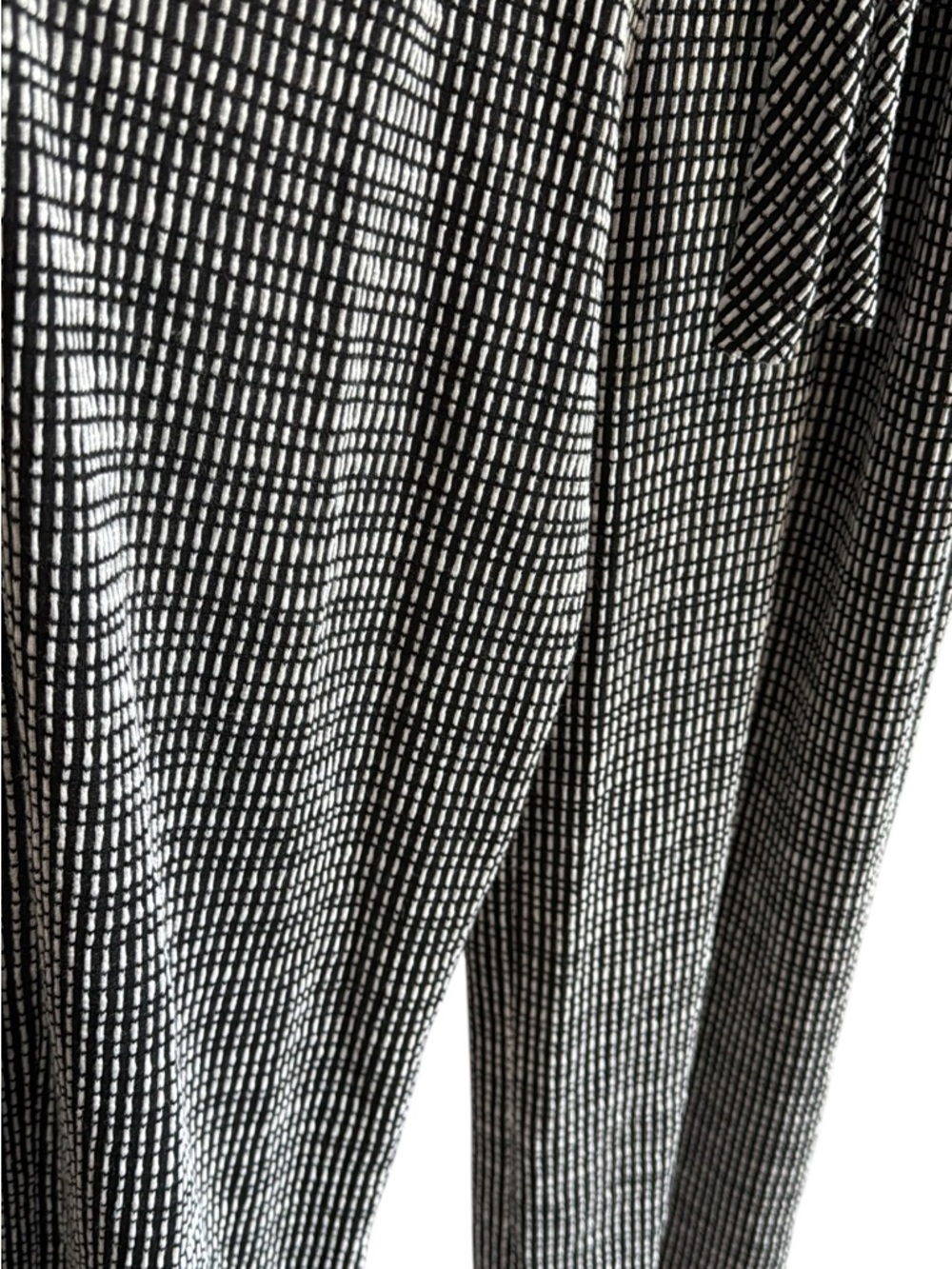 Caution To The Wind Black/White wrap-Front Jumpsuit with Tie Waist, Sz M - Picture 5 of 8